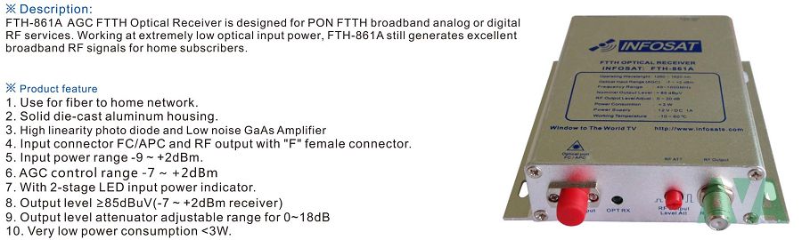 Node quang Infosat FTH 861A